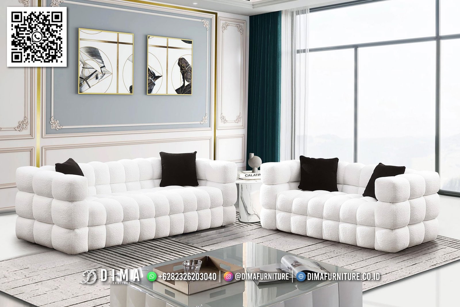 Kursi Sofa Modern Cloud White Unik dan Stylish 4IM Kursi Sofa Modern Cloud White Unik dan Stylish 4IM