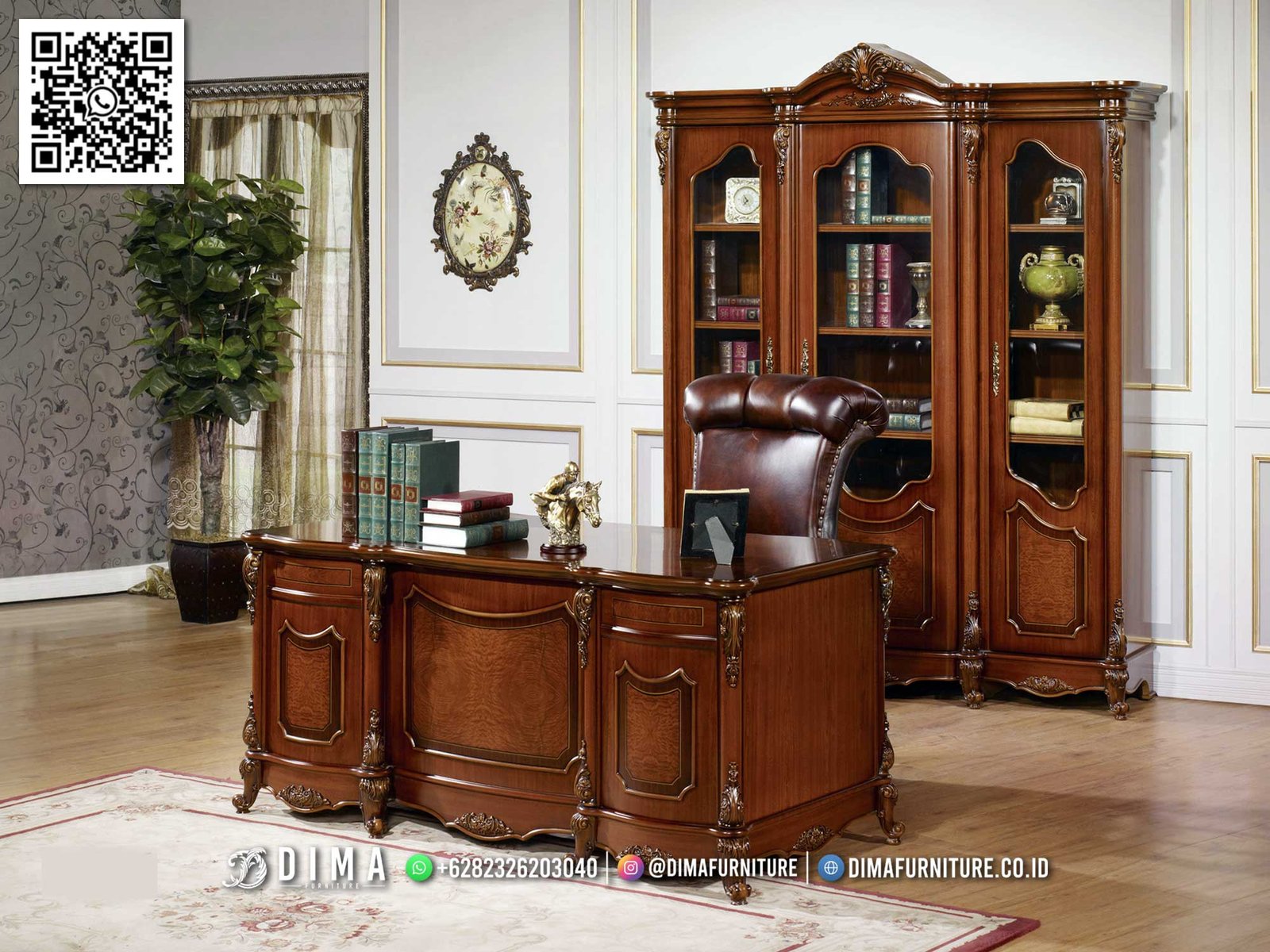 Furniture Kantor Klasik Leonarte Kayu Solid Premium 36IM Furniture Kantor Klasik Leonarte Kayu Solid Premium 36IM