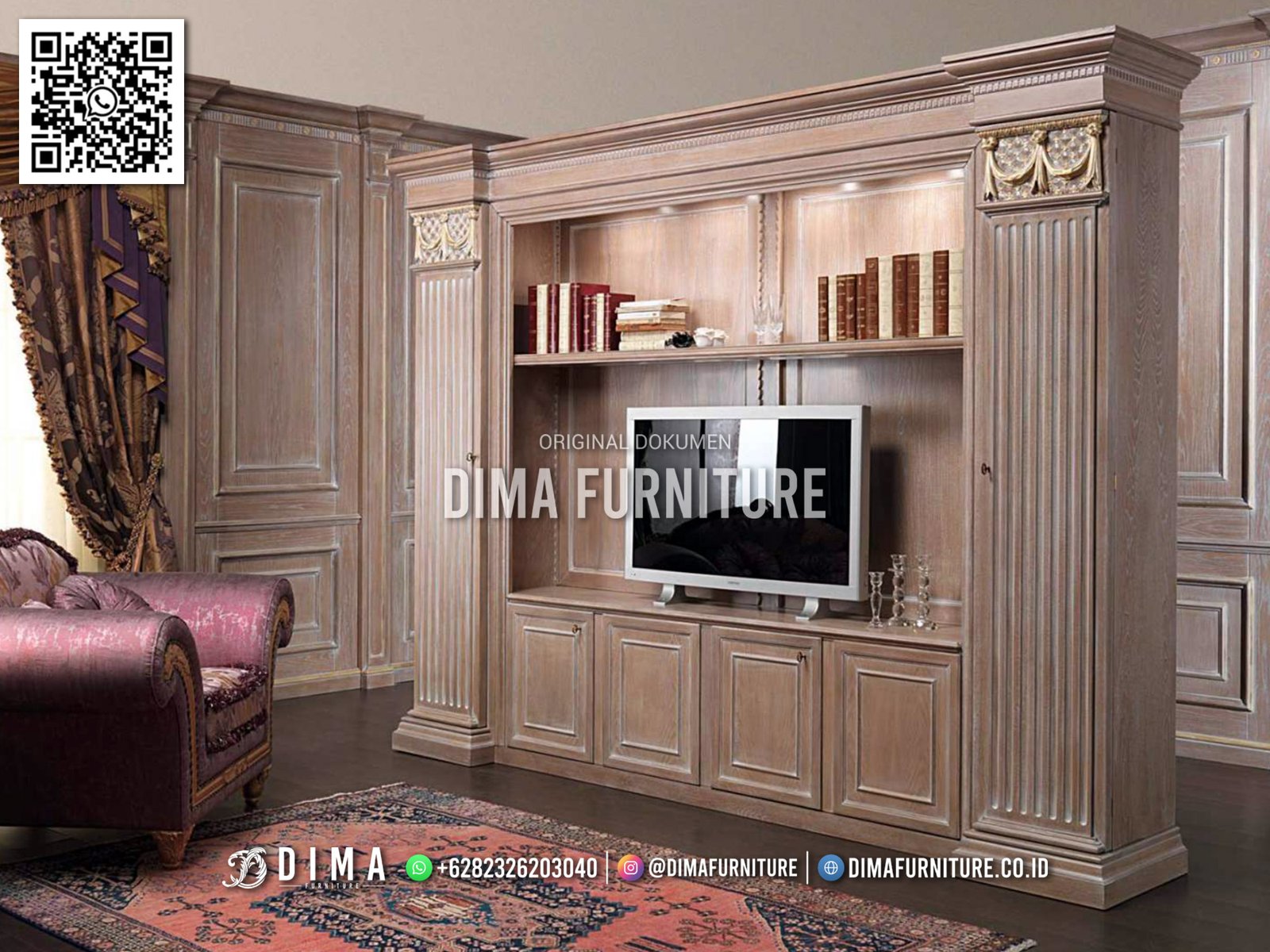Rak TV Classic Kayu Jati Premium Warna Ash 12IM Rak TV Classic Kayu Jati Premium Warna Ash 12IM