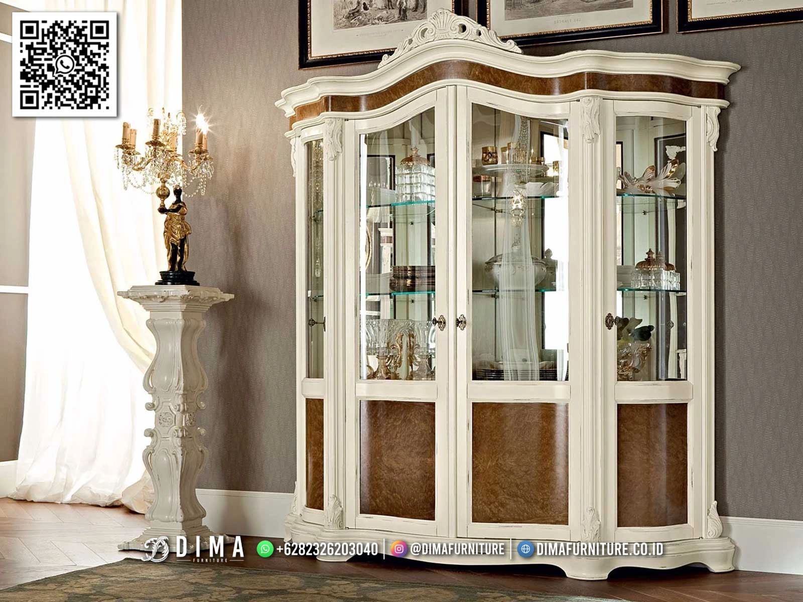 Lemari Hias Kaca Mewah Galdwyn Top Quality 143IM Lemari Hias Kaca Mewah Galdwyn Top Quality 143IM