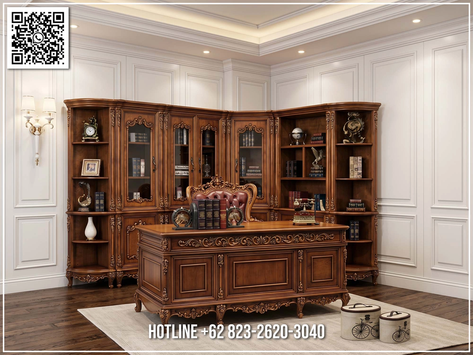 Meja Kantor Ukir Mewah Juliette High Value 195IM Meja Kantor Ukir Mewah Juliette High Value 195IM