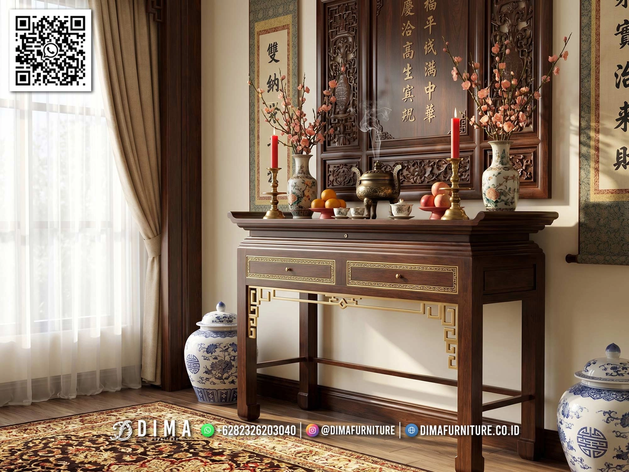 Meja Altar Jati Kota Jepara Oriental Furniture 206IM Meja Altar Jati Kota Jepara Oriental Furniture 206IM